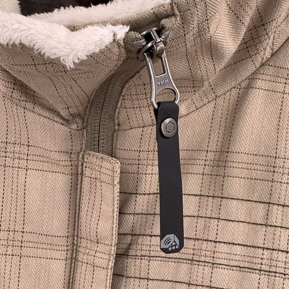 Mountain Hardwear Commotion Retromotion Light Tan Plaid Jacket Size Medium - Picture 5 of 8